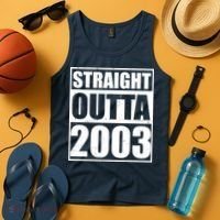 Straight Outta 2003 20th Birthday Tank Top thumb 4