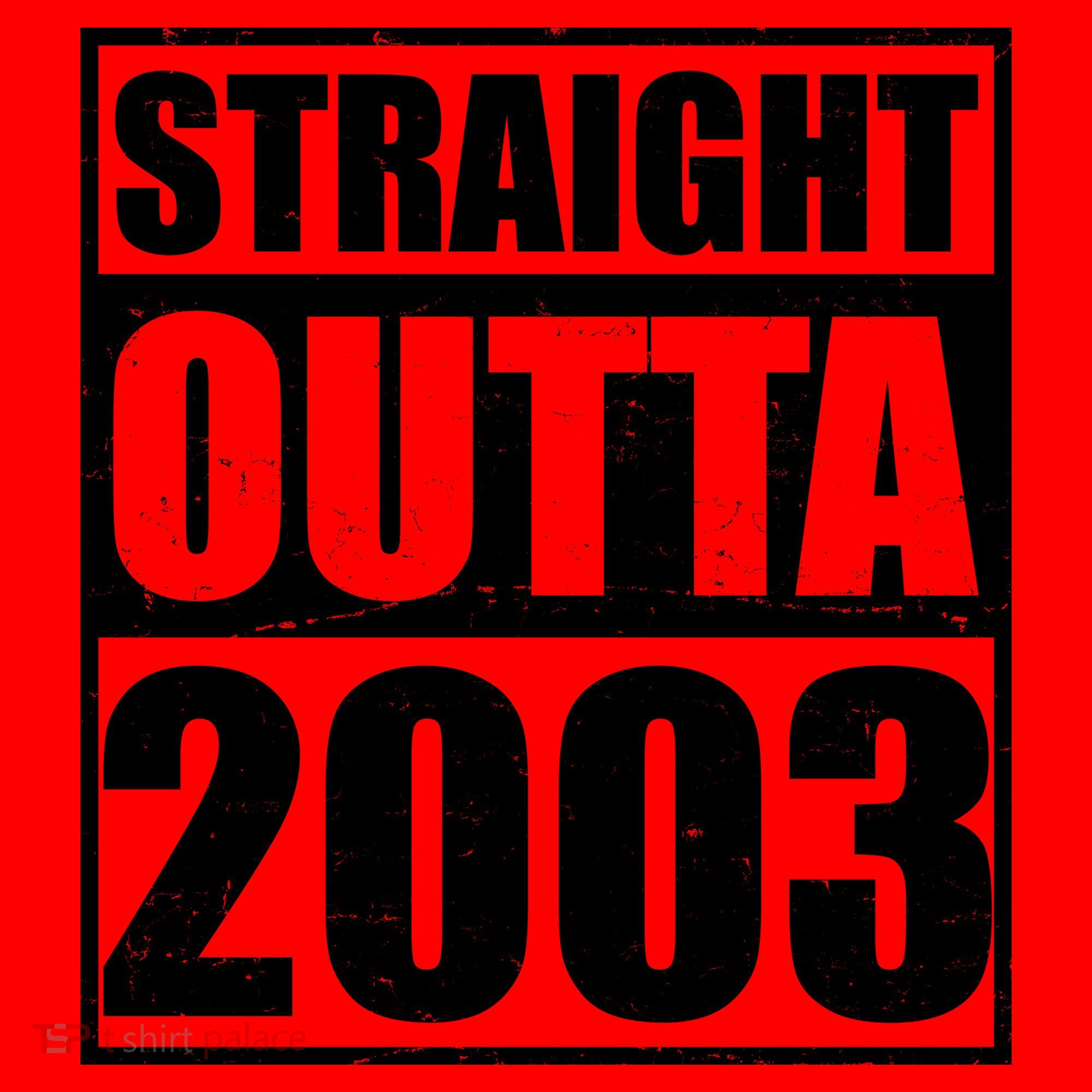 Straight Outta 2003 20th Birthday Santa Hat