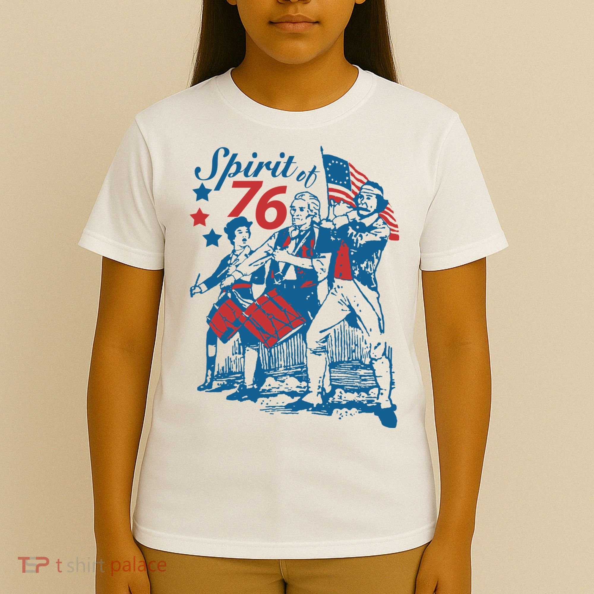 Spirit Of 76 Patriotic Vintage 4th Of July T-Shirt