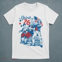 Spirit Of 76 Patriotic Vintage 4th Of July T-Shirt thumb 5