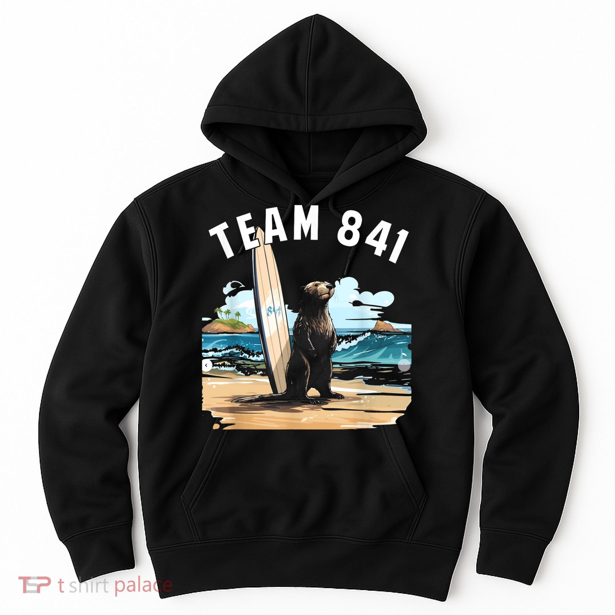 Surfing Otter 841 Otter My Way California Sea Otter Hoodie