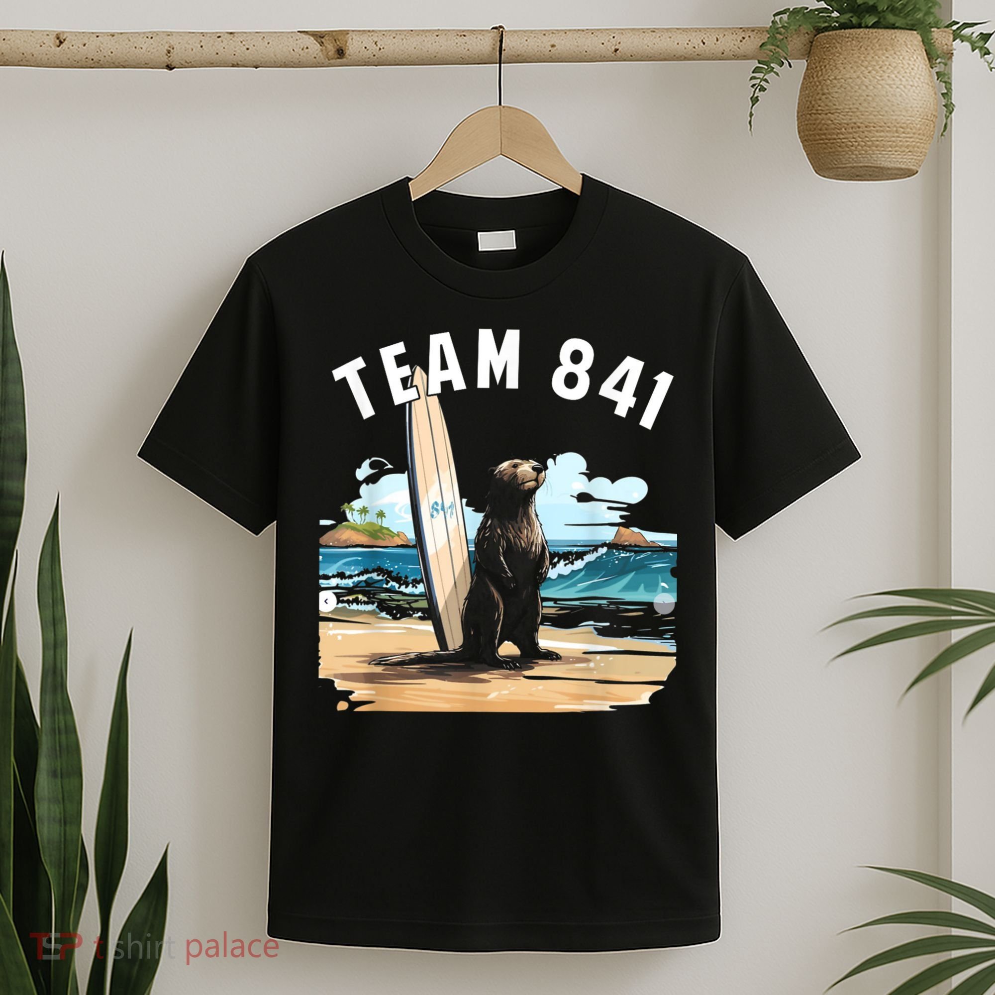 Surfing Otter 841 Otter My Way California Sea Otter T-Shirt