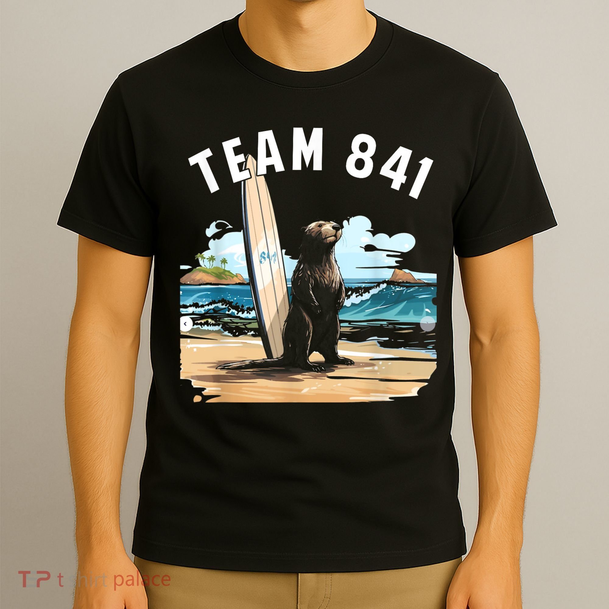Surfing Otter 841 Otter My Way California Sea Otter T-Shirt