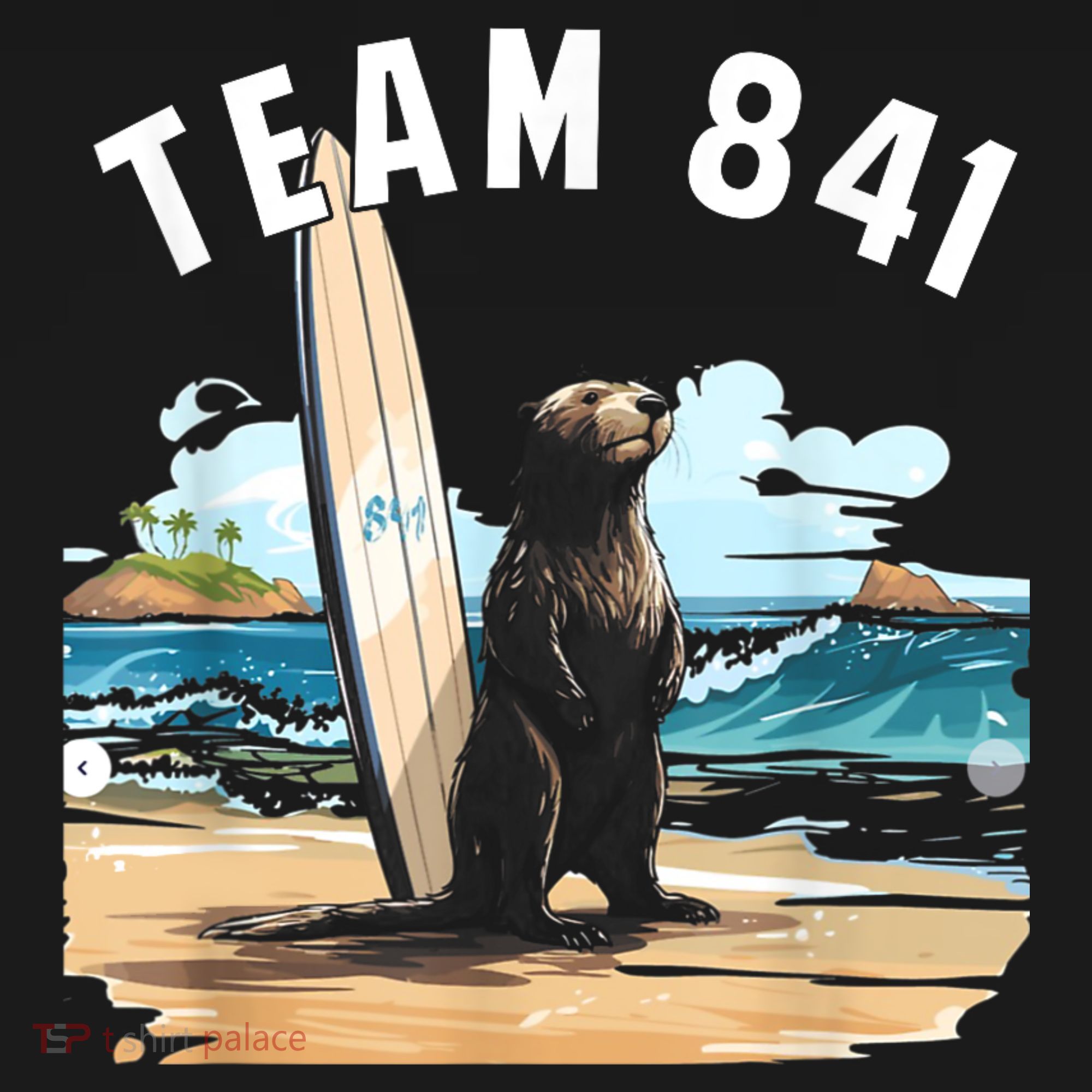 Surfing Otter 841 Otter My Way California Sea Otter T-Shirt