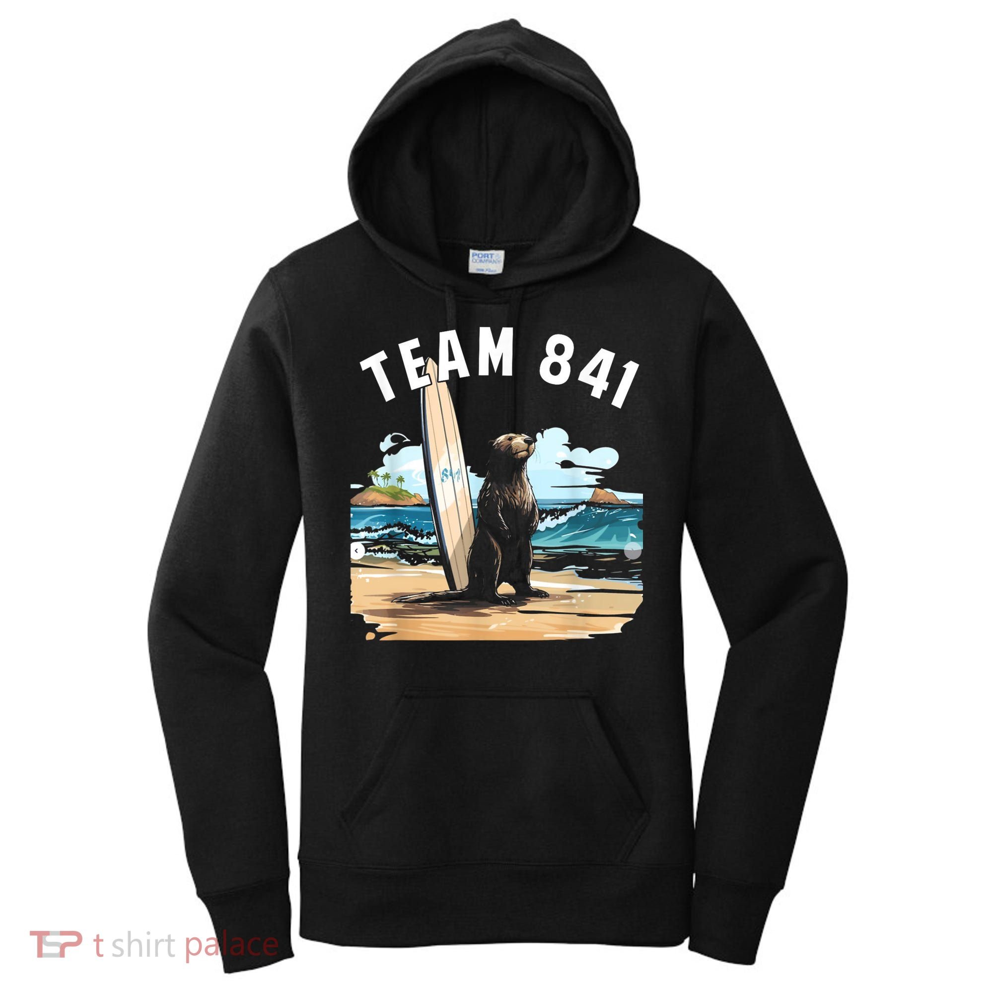 Surfing Otter 841 Otter My Way California Sea Otter Women's Hoodie