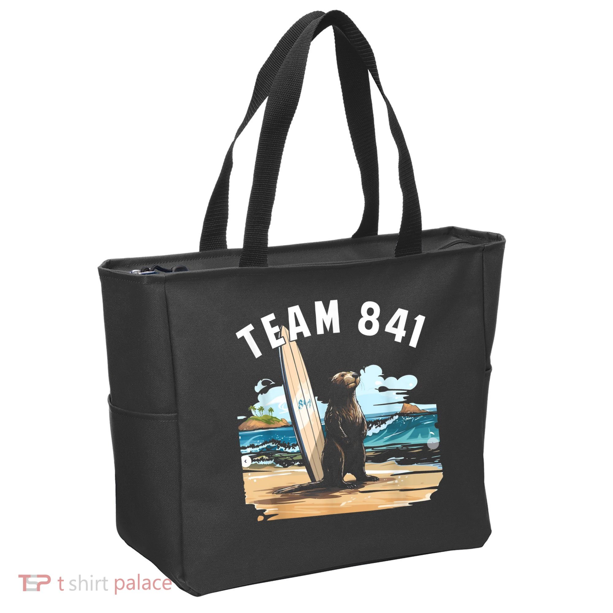 Surfing Otter 841 Otter My Way California Sea Otter Tote Bag