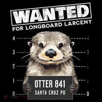 Surfing Otter 841 Wanted For Long Board Larceny Funny Cali Coffee Mug thumb 5
