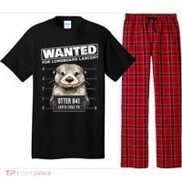 Surfing Otter 841 Wanted For Long Board Larceny Funny Cali Pajama Set thumb 0