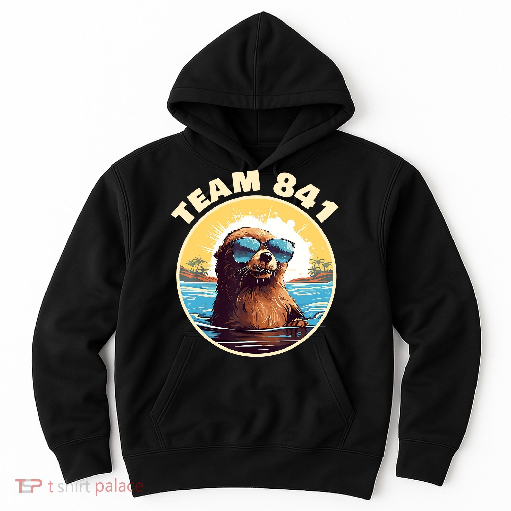 Surfing Otter 841 Otter My Way California Sea Otter Hoodie
