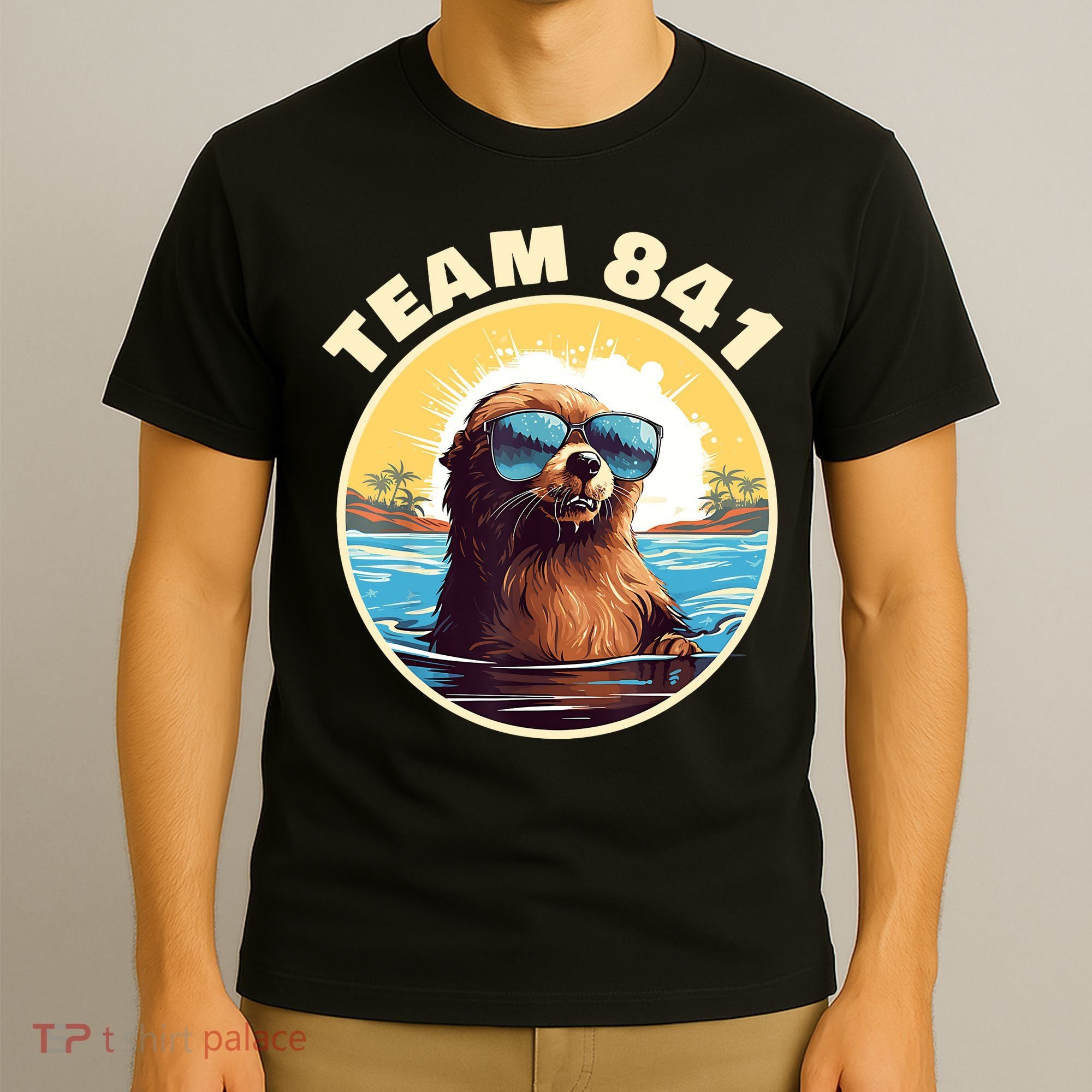 Surfing Otter 841 Otter My Way California Sea Otter T-Shirt