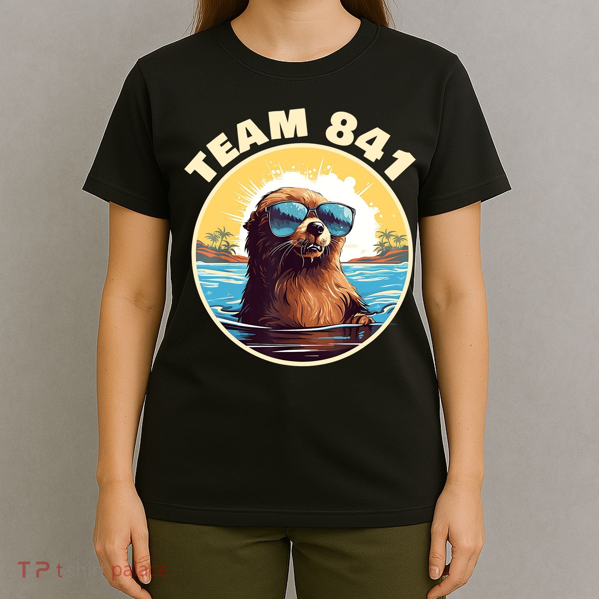 Surfing Otter 841 Otter My Way California Sea Otter T-Shirt