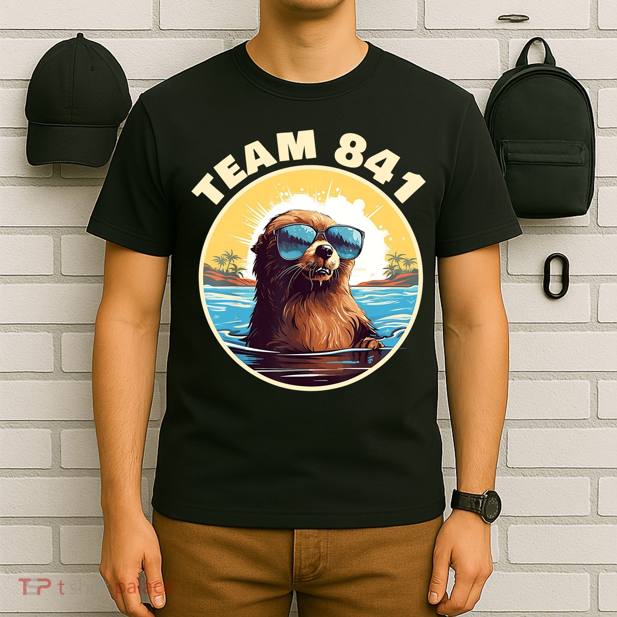 Surfing Otter 841 Otter My Way California Sea Otter T-Shirt