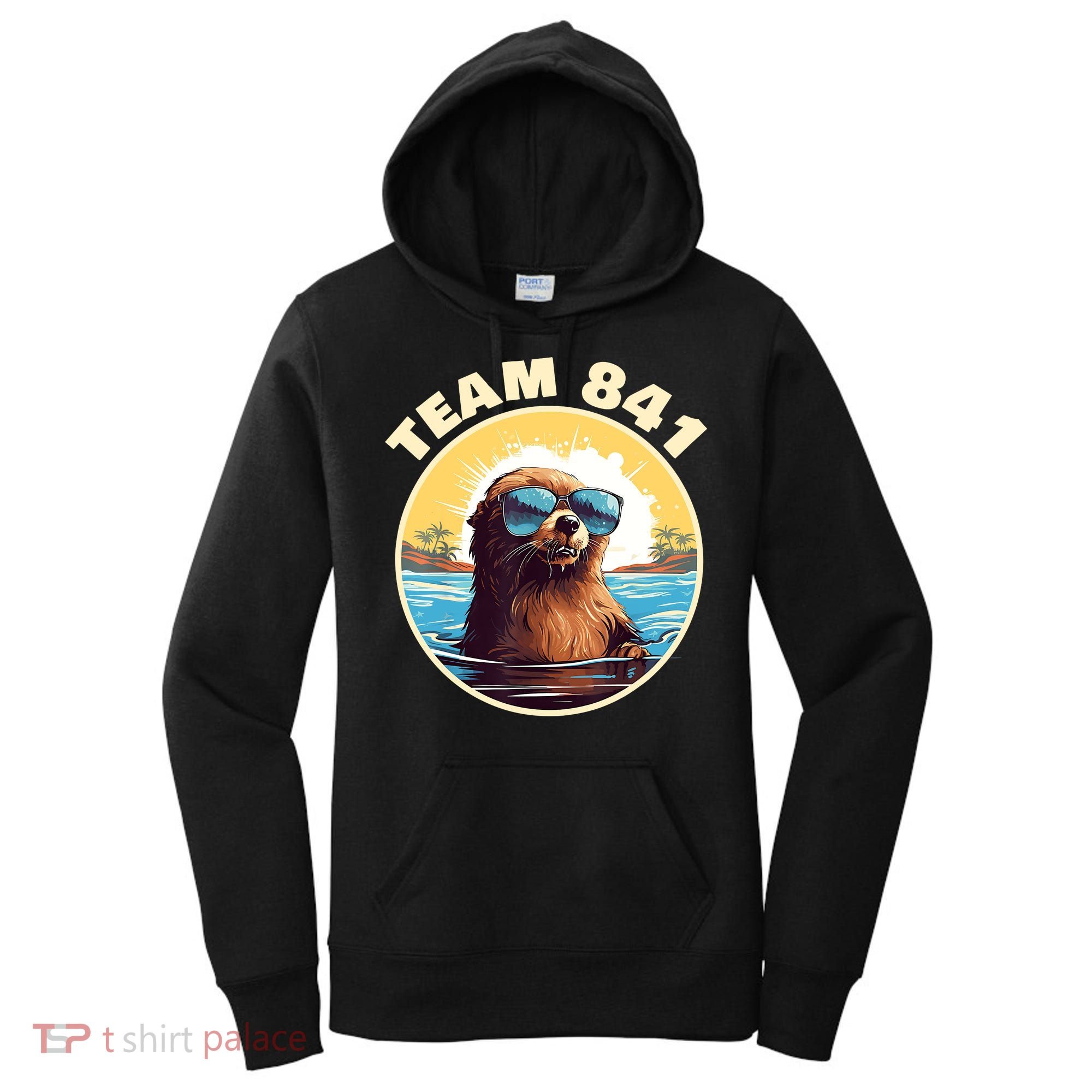Surfing Otter 841 Otter My Way California Sea Otter Women's Hoodie