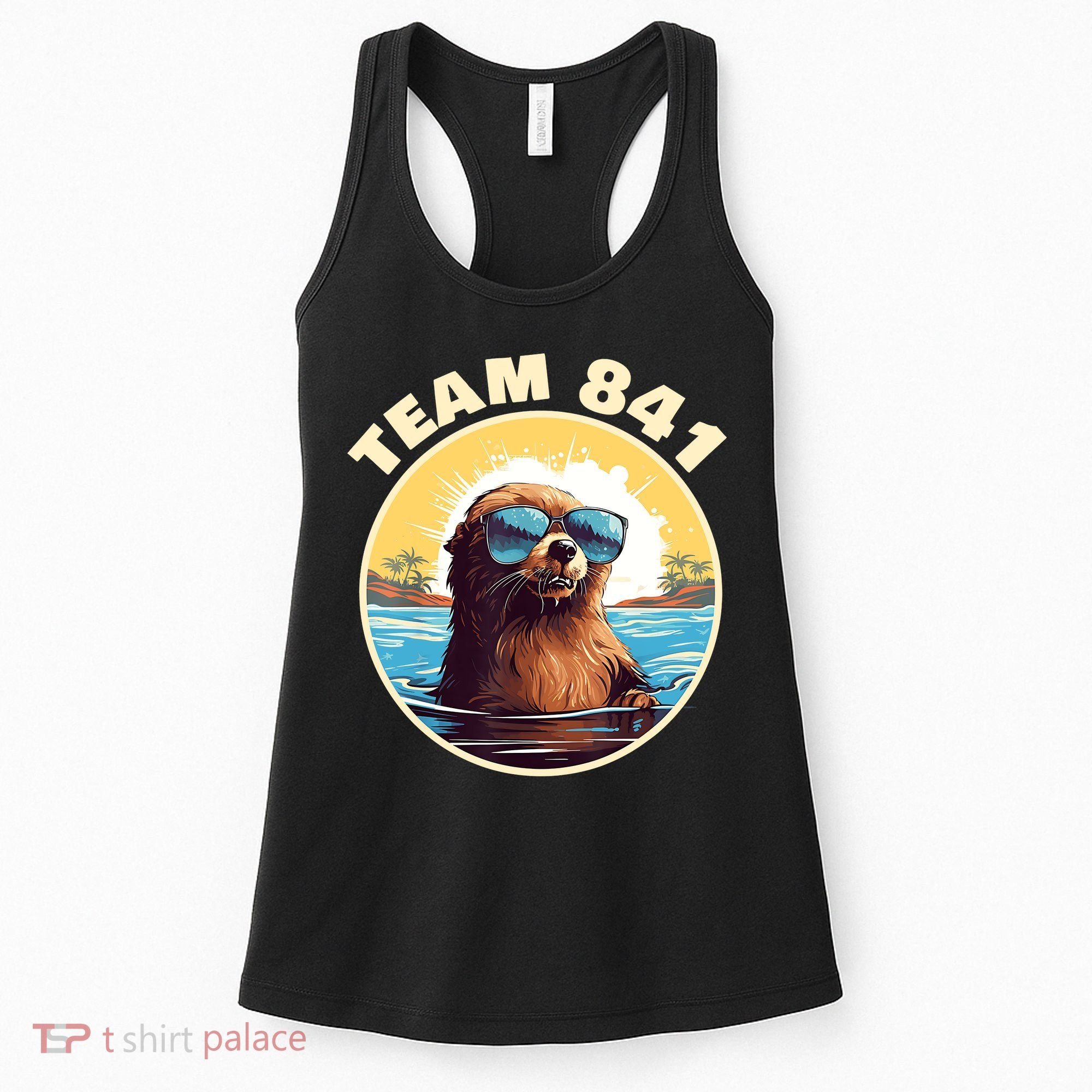 Surfing Otter 841 Otter My Way California Sea Otter Women's Tank Top