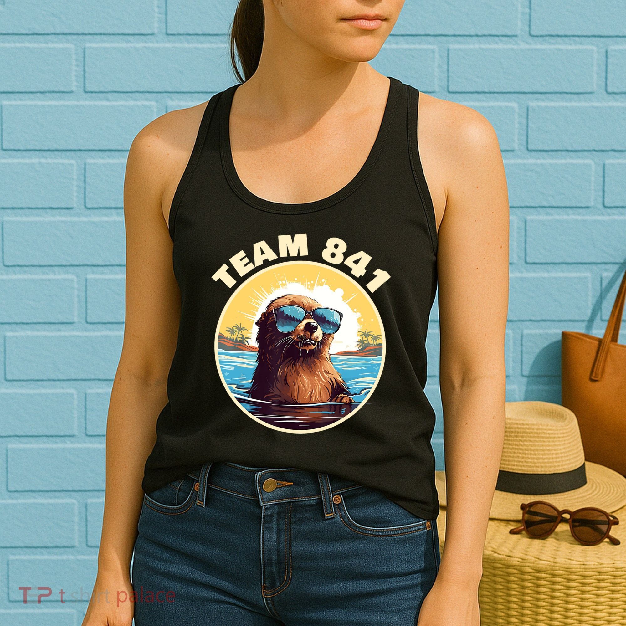 Surfing Otter 841 Otter My Way California Sea Otter Women's Tank Top
