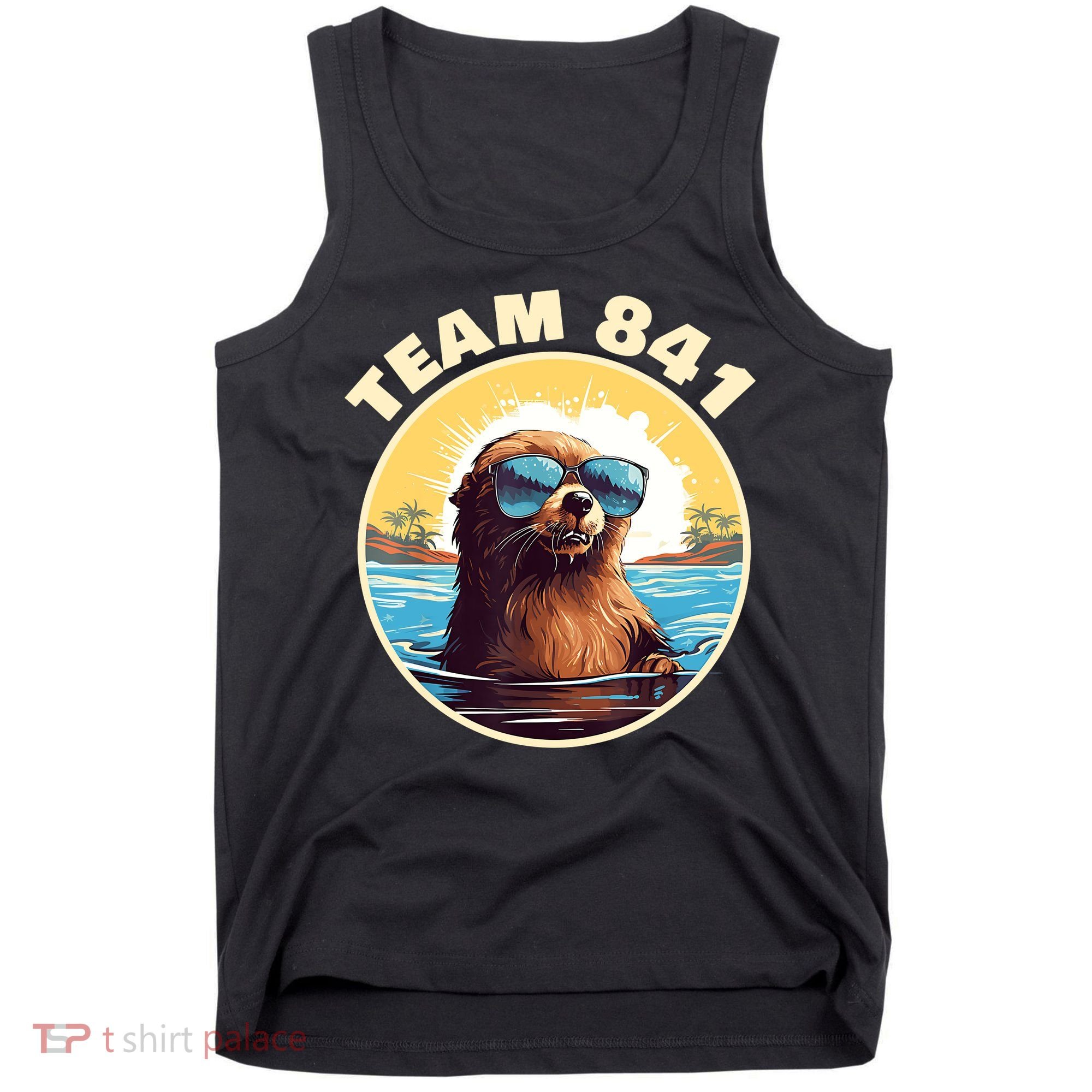 Surfing Otter 841 Otter My Way California Sea Otter Tank Top