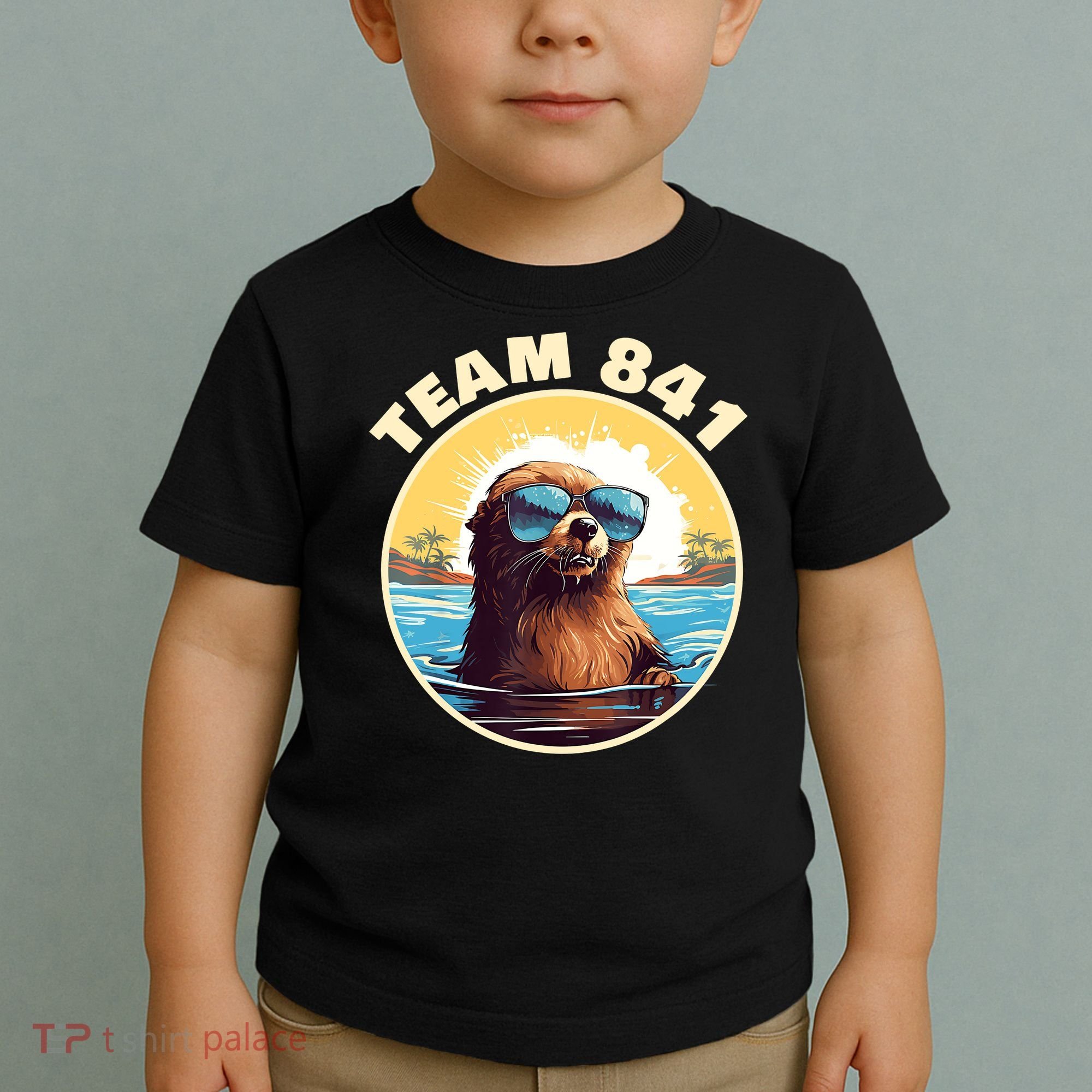 Surfing Otter 841 Otter My Way California Sea Otter Toddler T-Shirt