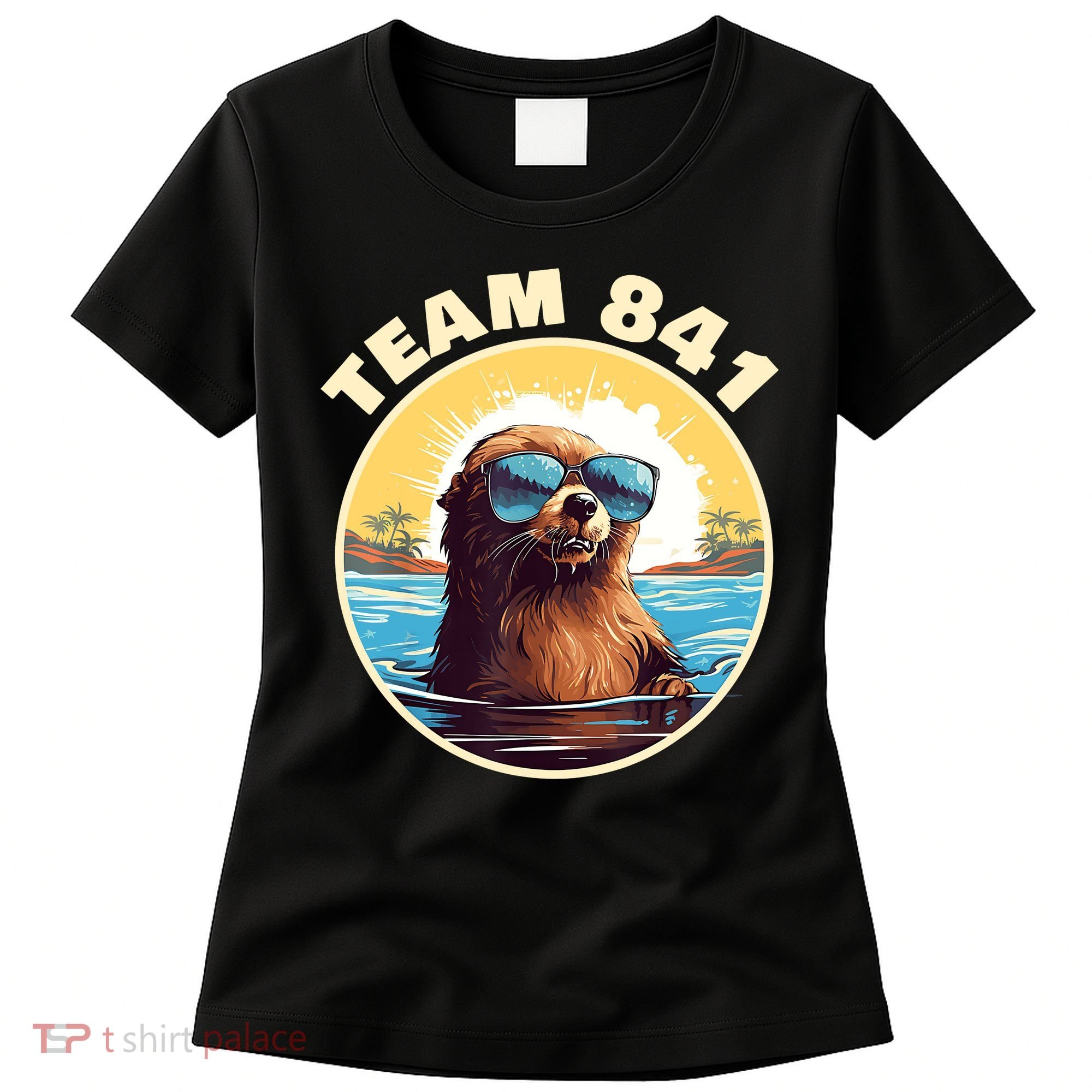Surfing Otter 841 Otter My Way California Sea Otter Women's T-Shirt