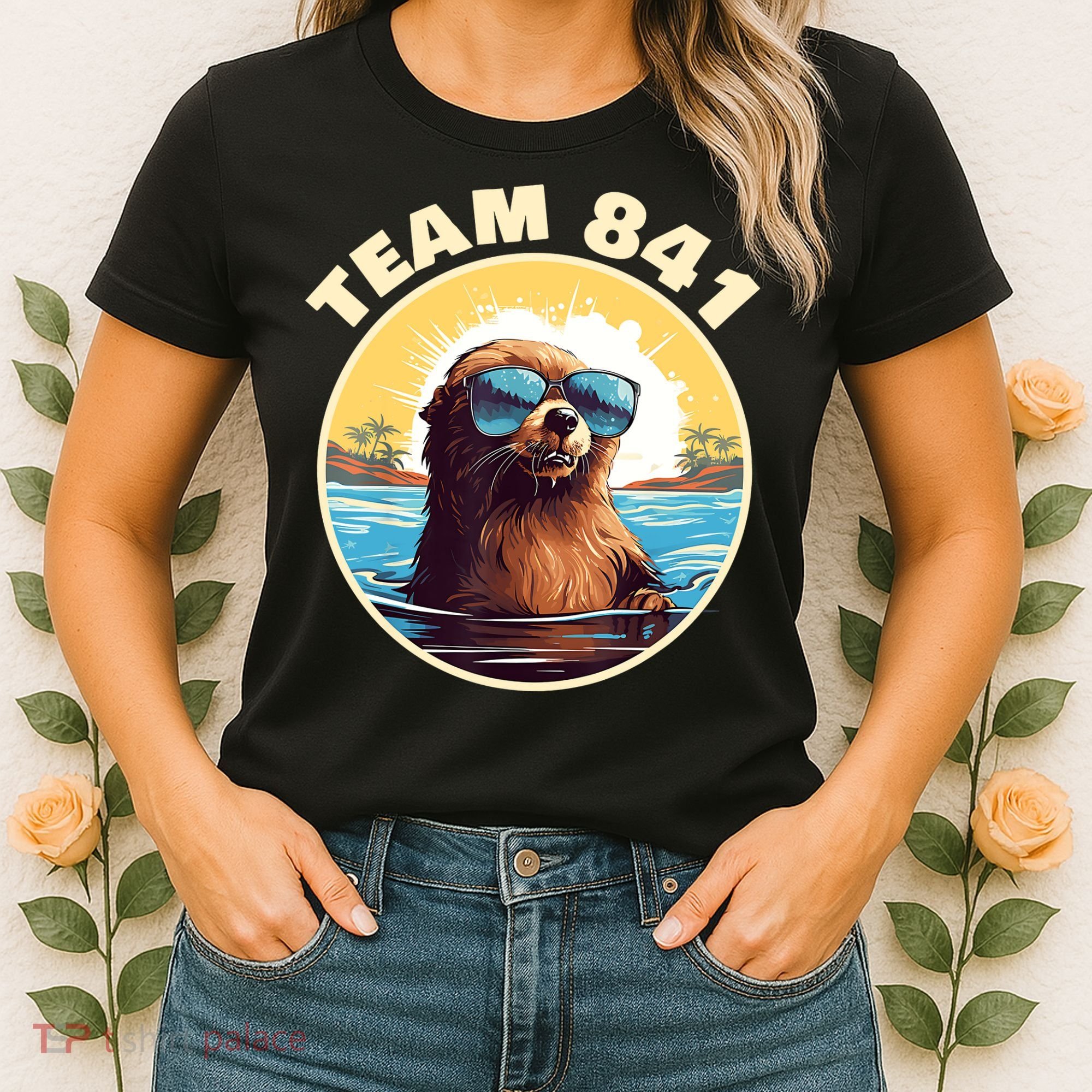 Surfing Otter 841 Otter My Way California Sea Otter Women's T-Shirt