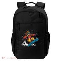Sloth On A Snowboard Snowboarding Backpack thumb 0