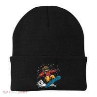 Sloth On A Snowboard Snowboarding Beanie thumb 0