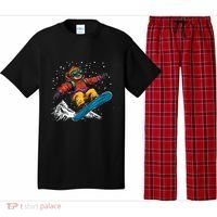 Sloth On A Snowboard Snowboarding Pajama Set thumb 0