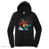 Sloth On A Snowboard Snowboarding Women's Hoodie thumb 0