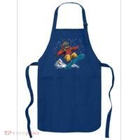 Sloth On A Snowboard Snowboarding Apron thumb 0