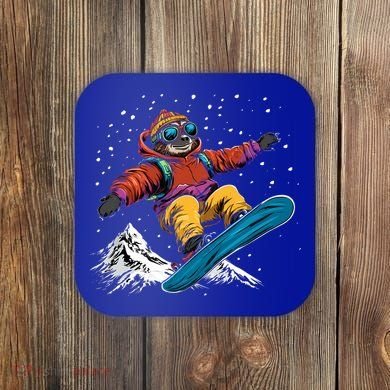 Sloth On A Snowboard Snowboarding Coaster
