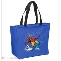 Sloth On A Snowboard Snowboarding Tote Bag thumb 2