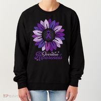 Sunflower Overdose Awareness Month Purple Women's Sweatshirt thumb 0
