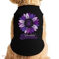Sunflower Overdose Awareness Month Purple Doggie Tank thumb 0