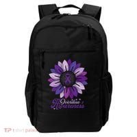 Sunflower Overdose Awareness Month Purple Backpack thumb 0