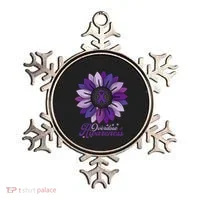 Sunflower Overdose Awareness Month Purple Ornament thumb 0