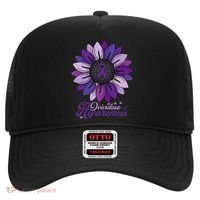 Sunflower Overdose Awareness Month Purple Hat thumb 0
