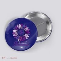 Sunflower Overdose Awareness Month Purple Button thumb 0