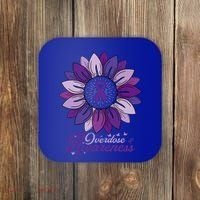 Sunflower Overdose Awareness Month Purple Coaster thumb 0