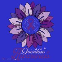 Sunflower Overdose Awareness Month Purple Women's Tank Top thumb 5