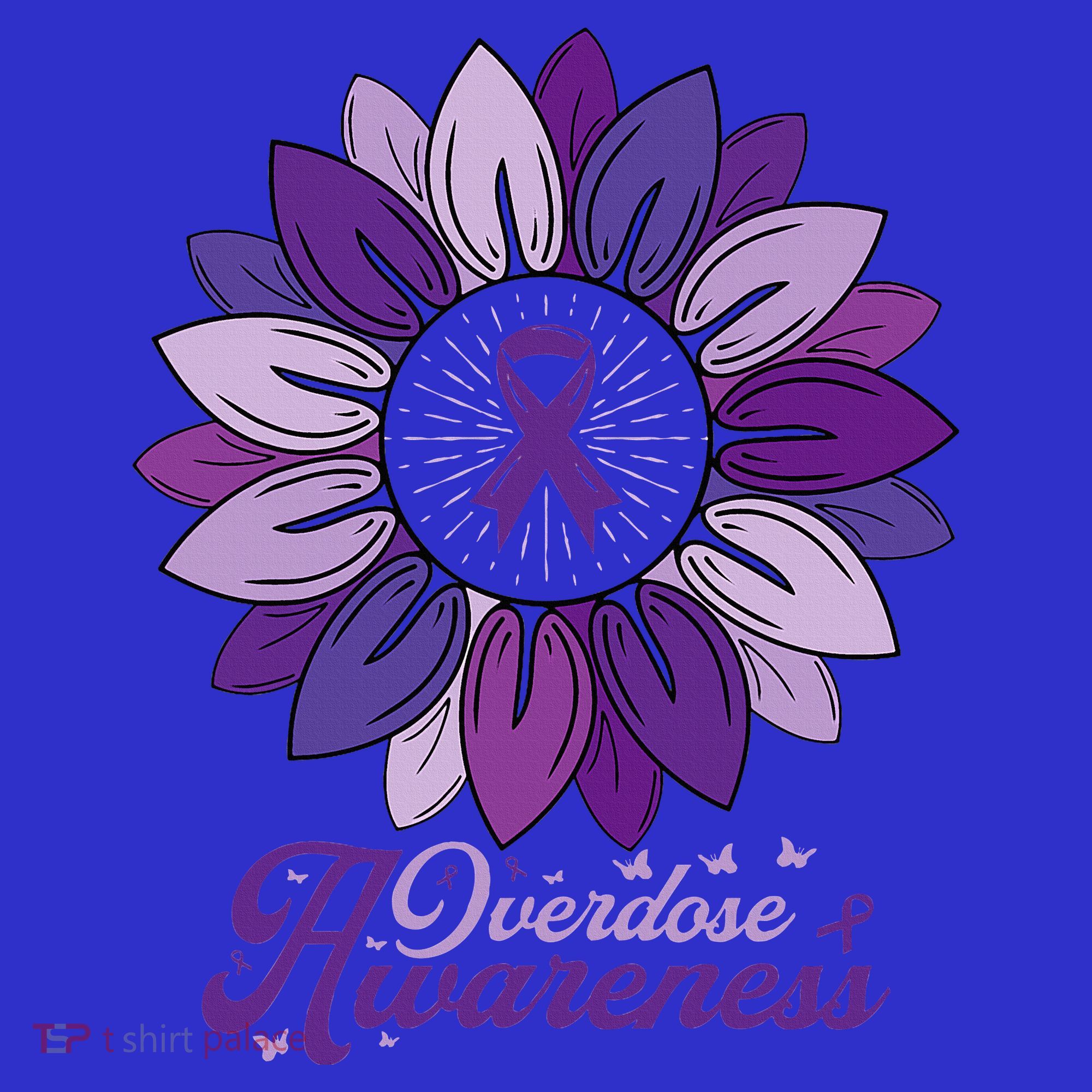 Sunflower Overdose Awareness Month Purple Visor
