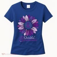 Sunflower Overdose Awareness Month Purple Women's T-Shirt thumb 0