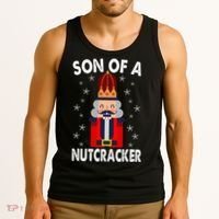 Son Of A Nutcracker Funny Christmas Nutcracker Tank Top thumb 3