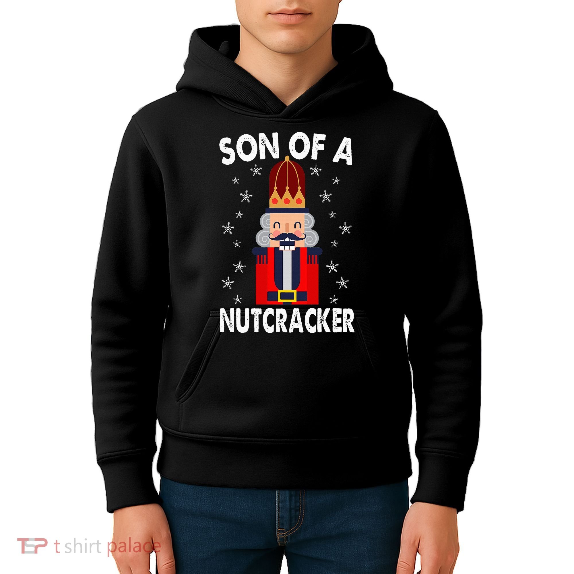 Son Of A Nutcracker Funny Christmas Nutcracker Kids Hoodie