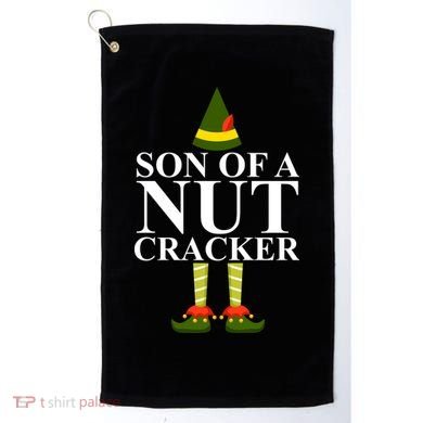 Son Of A Nut Cracker Funny Christmas Golf Towel