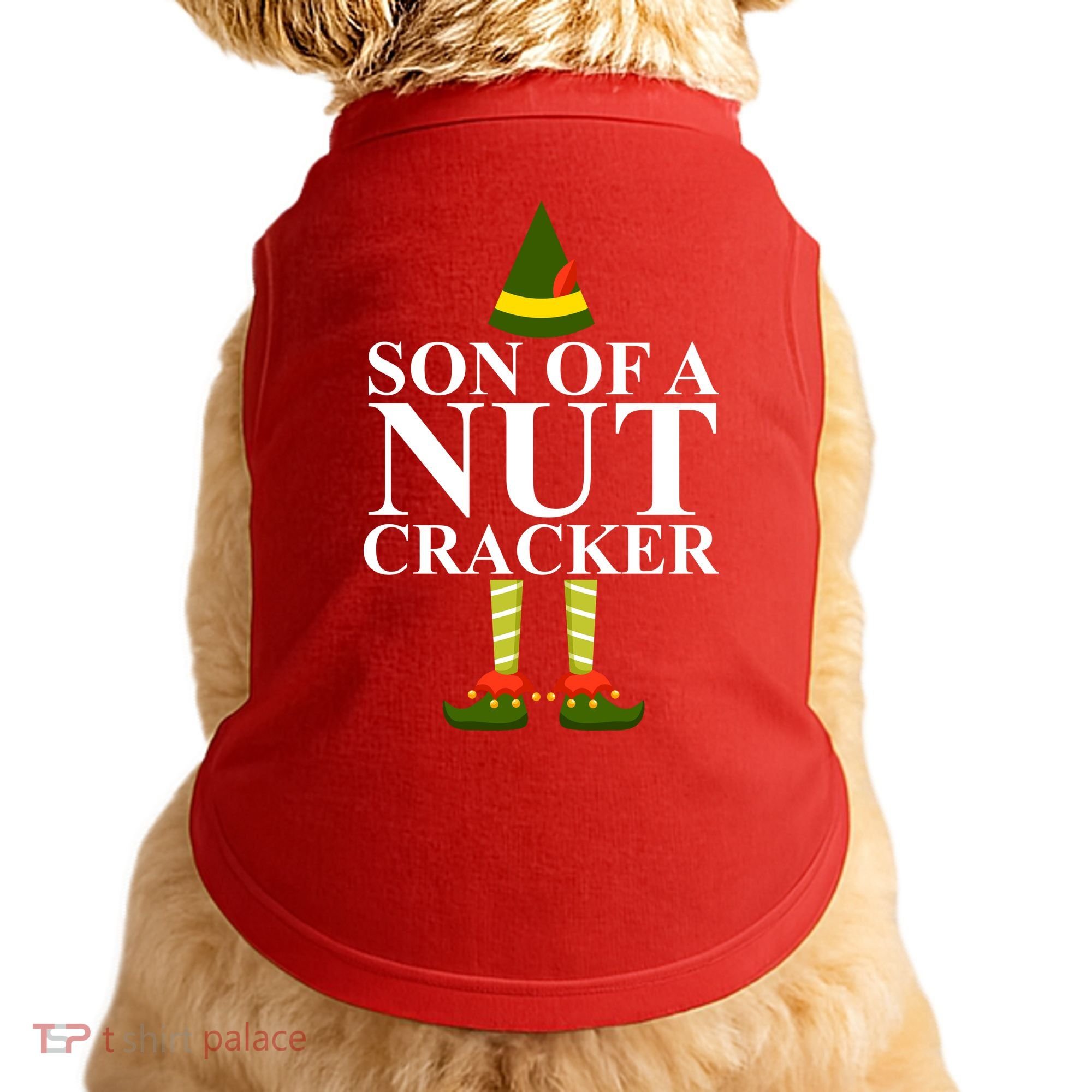 Son Of A Nut Cracker Funny Christmas Doggie Tank