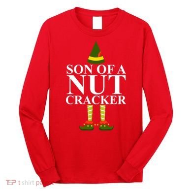 Son Of A Nut Cracker Funny Christmas Long Sleeve Shirt