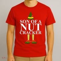 Son Of A Nut Cracker Funny Christmas T-Shirt thumb 3