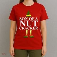 Son Of A Nut Cracker Funny Christmas T-Shirt thumb 4