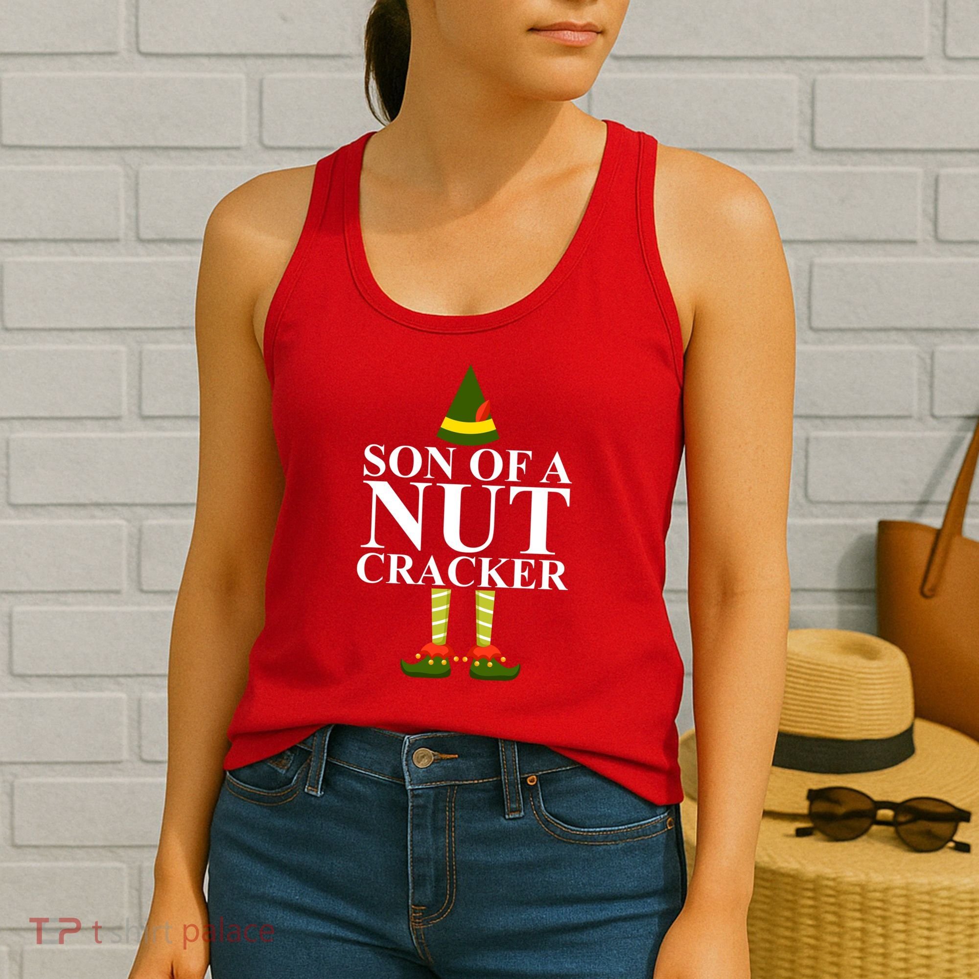 Son Of A Nut Cracker Funny Christmas Women's Tank Top
