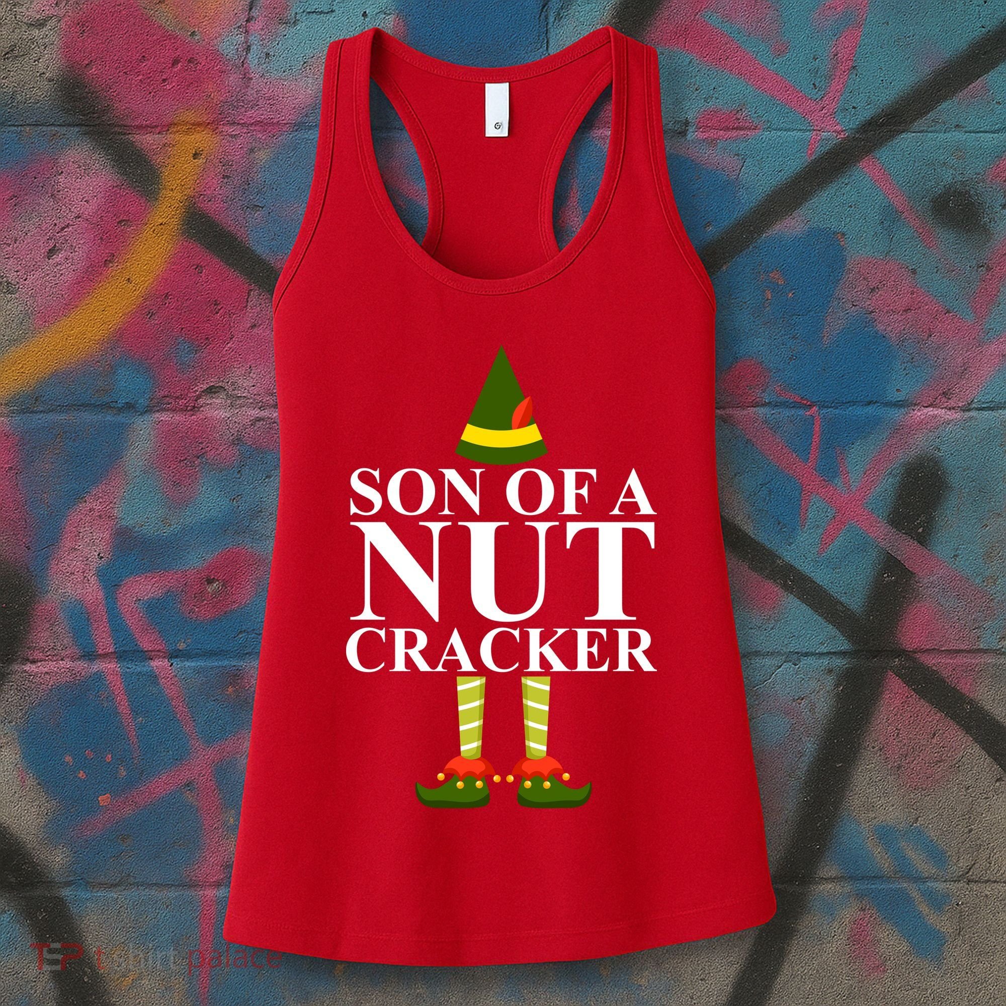 Son Of A Nut Cracker Funny Christmas Women's Tank Top