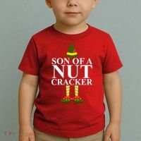 Son Of A Nut Cracker Funny Christmas Toddler T-Shirt thumb 2